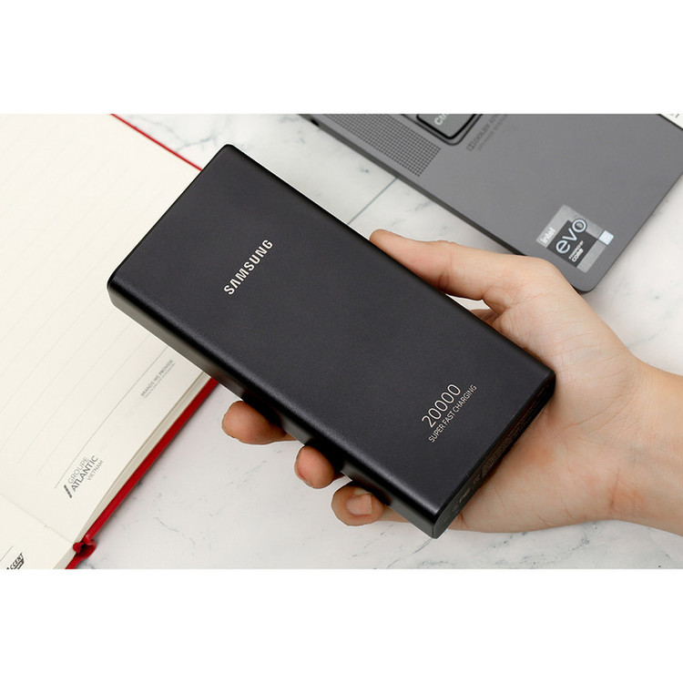 پاوربانک 25 وات سامسونگ مدل EB-P5300 ظرفیت 20000 میلیآمپرساعت / 100 اصلی با گارانتی شرکتی