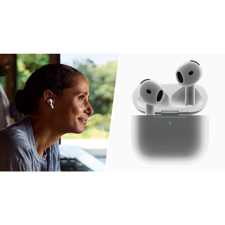 هدفون بلوتوثی اپل مدل AirPods 4 فاقد قابلیت نویز کنسلینگ، درگاه شارژ USB Type-C،