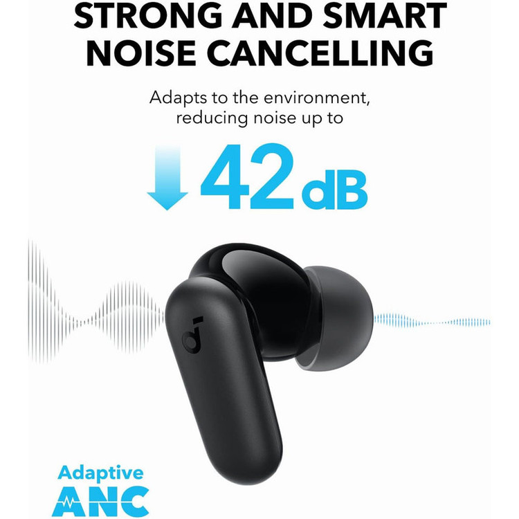 هدفون بلوتوثی انکر مدل Soundcore P30i با نویز کنسلینگ فعال (ANC)،