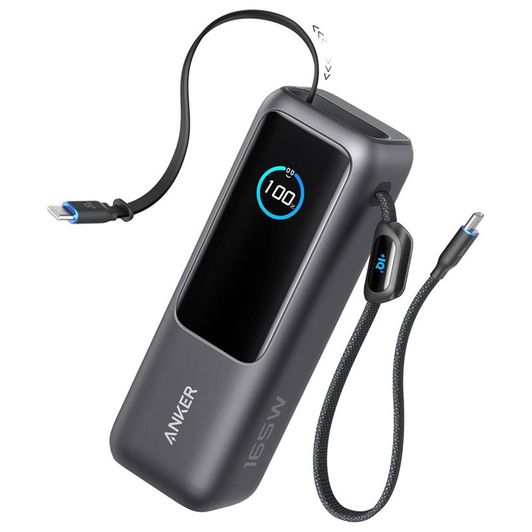 پاوربانک 160 وات انکر مدل A1695 ظرفیت 25000 میلی آمپر ساعت به همراه دو کابل USB-C