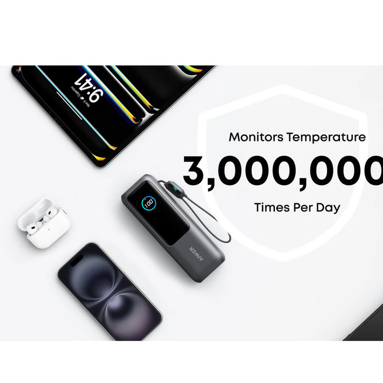 پاوربانک 160 وات انکر مدل A1695 ظرفیت 25000 میلی آمپر ساعت به همراه دو کابل USB-C